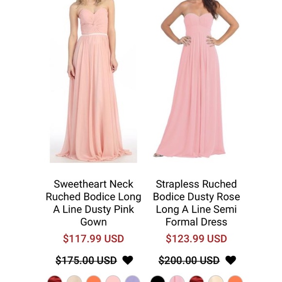 NWT Dusty Rose gown - Picture 7 of 7